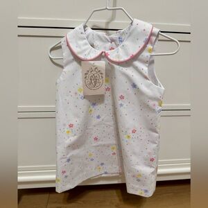 The Beaufort Bonnet Company White Dress with Multicolor Floral Print